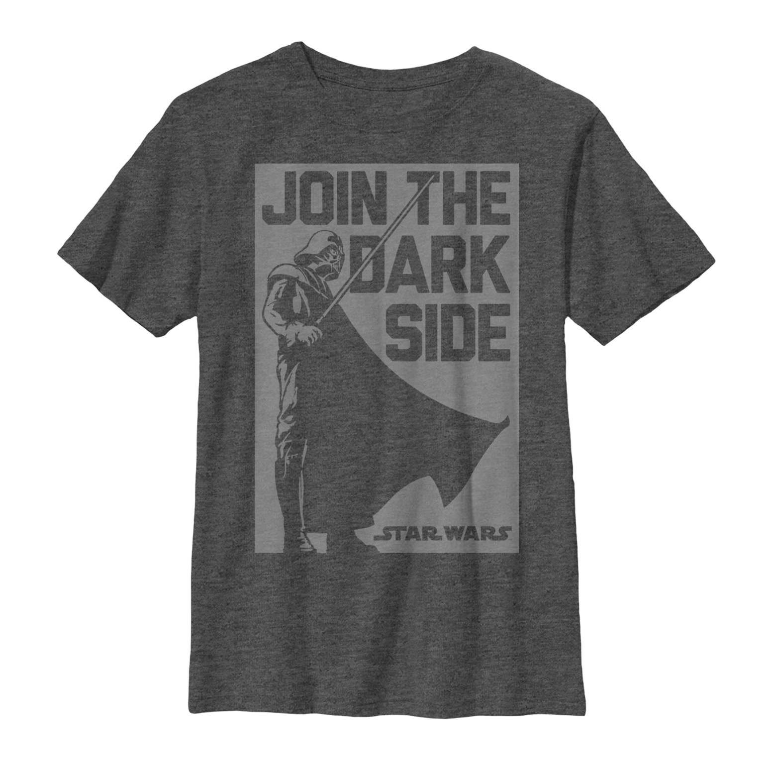 Boy's Star Wars Dark Side Membership Graphic Tee Charcoal Heather Medium